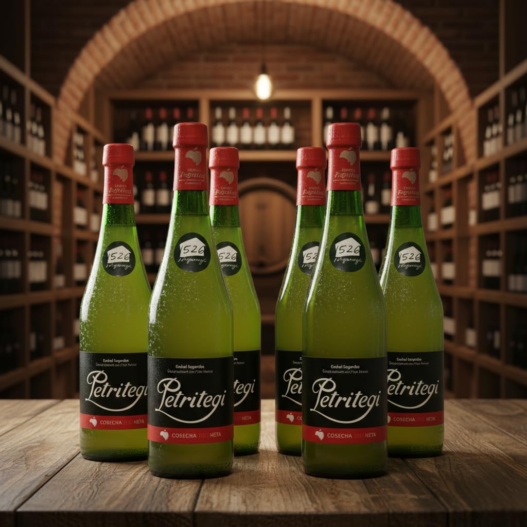 Sidra Natural del País Vasco 100% Manzanas Autóctonas Denominación de Origen Euskal Sagardoa 6% vol Pack 6