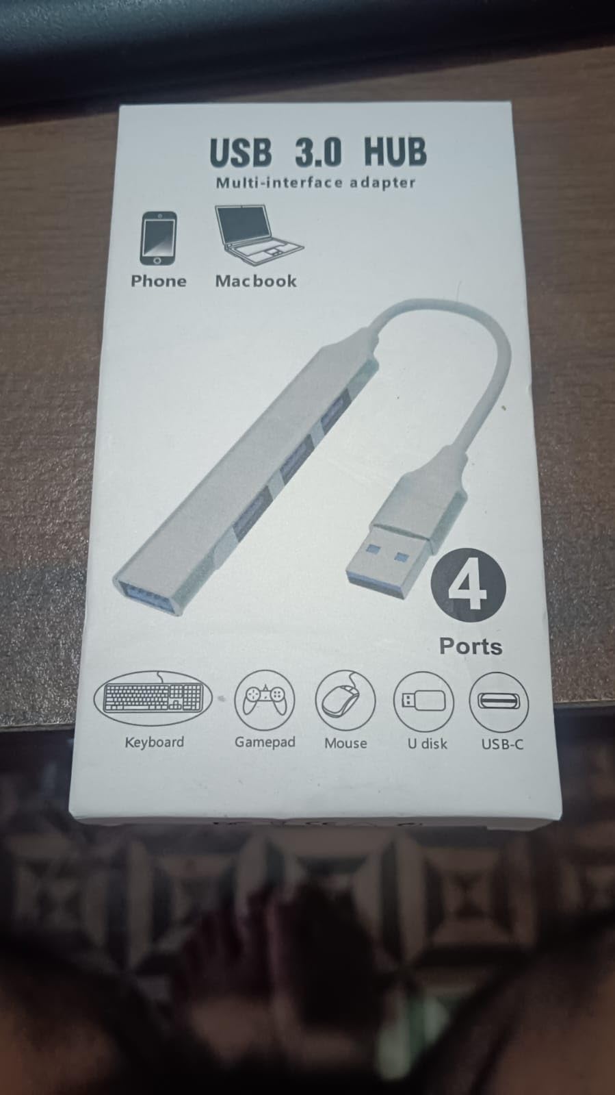 USB 3.0 HUB 4 Port hub with Hi Speed Data Transfer, Aluminum + Metal Body, 15cm Cable, Sleek Design and Plug Play Usage-image-33