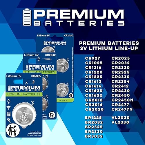 Miniatura 3 de Batería CR1220 Premium de litio de 3 V para monedas, baterías de alta capacidad de ingeniería japonesa (paquete de 6)