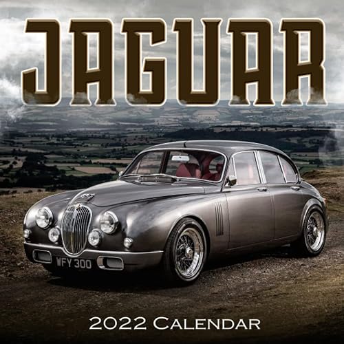 Jaguar 2022 Calendar: Luxury Car Squared Monthly Calendar Mini Planner 12 Months 2022 bonus September to December 2021 , Special Gifts For All People Love Car