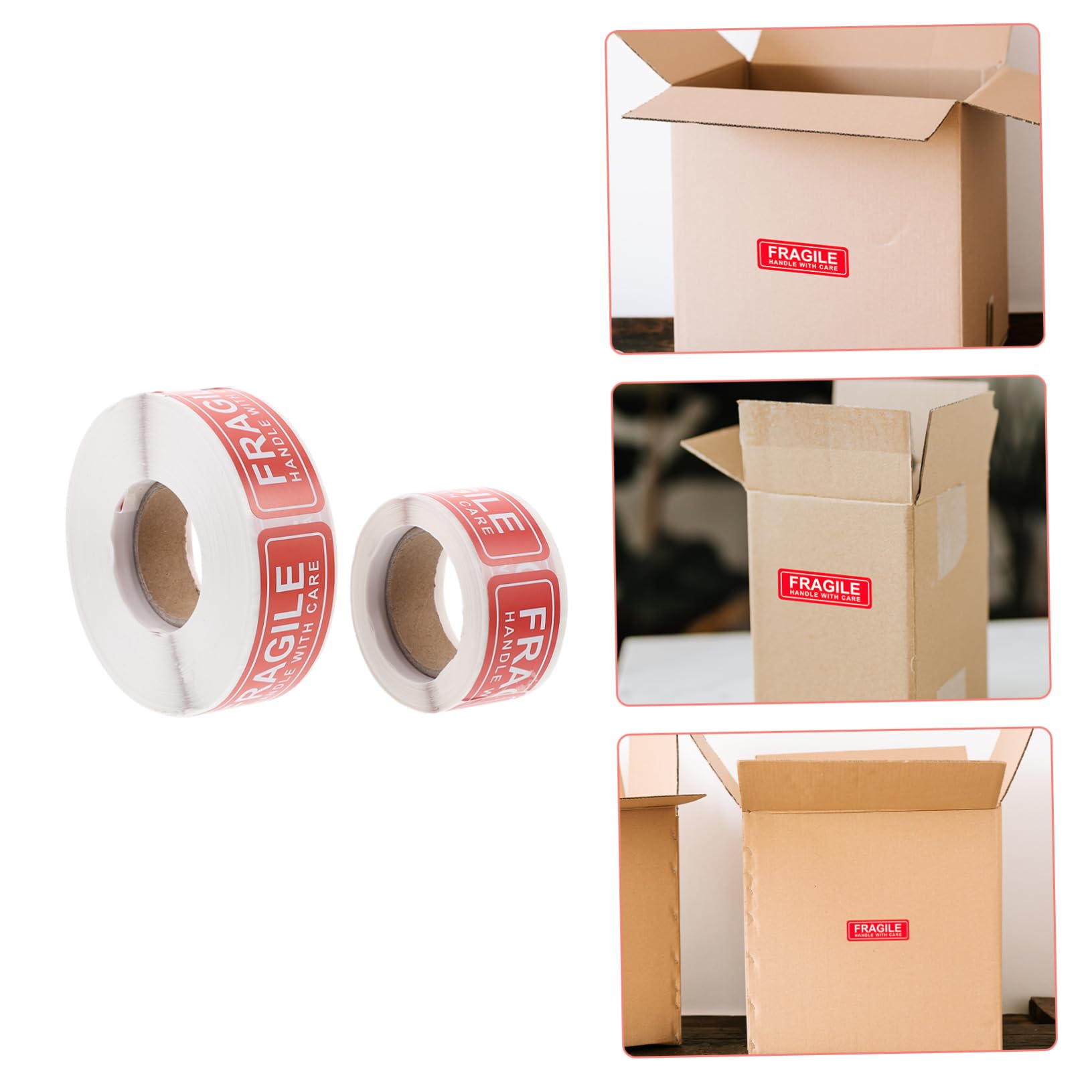 ULTECHNOVO 10rouleaux Autocollants Avertissement Fragile Étiquettes Adhésives Pour Expédition Et Étiquettes De Précaution Pour Colis Fragiles Faciles à Utiliser Et Résistantes