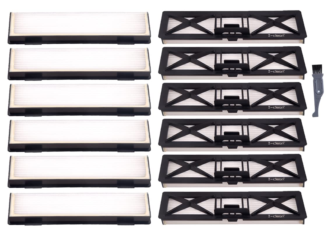 I-clean Replacement Neato Filter,Replacement Parts for All Neato Botvac,Neato Botvac D & Connected Series D7 D8 D9 D80 D5 D3 D85,With A Free Cleaning Brush
