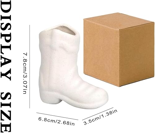 Miniatura 2 de Soporte para botas de vaquero, bonito soporte de cerámica para botas con golpeador, bonito soporte para botas de vaquero, accesorio de decoración de