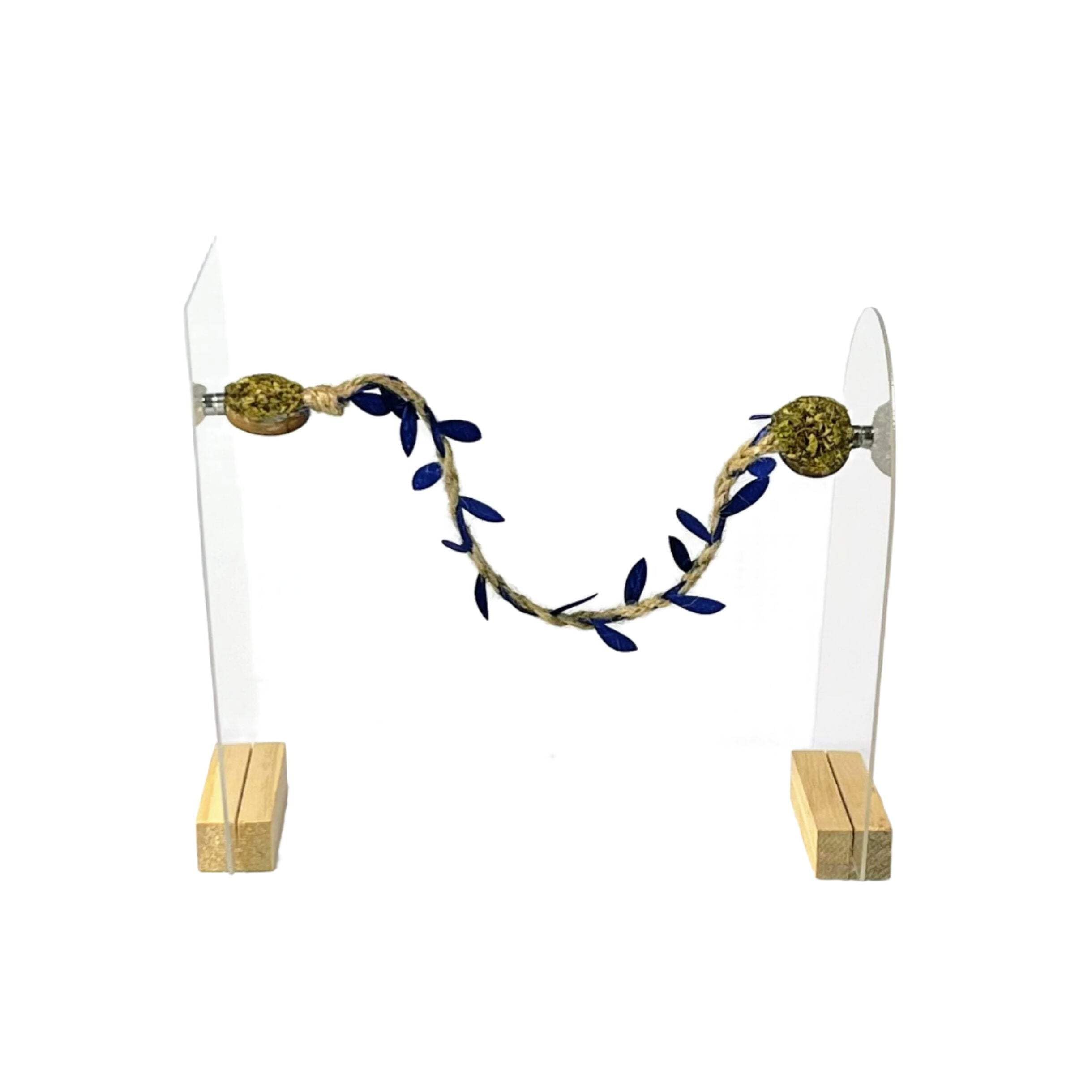 Opus Vita Jumping Spider - Rope bridges with Twine - Spider Enclosure Decor - Professionally made to cleverly attach to your Insect Enclosure Natural Twine/Green Single — view 15