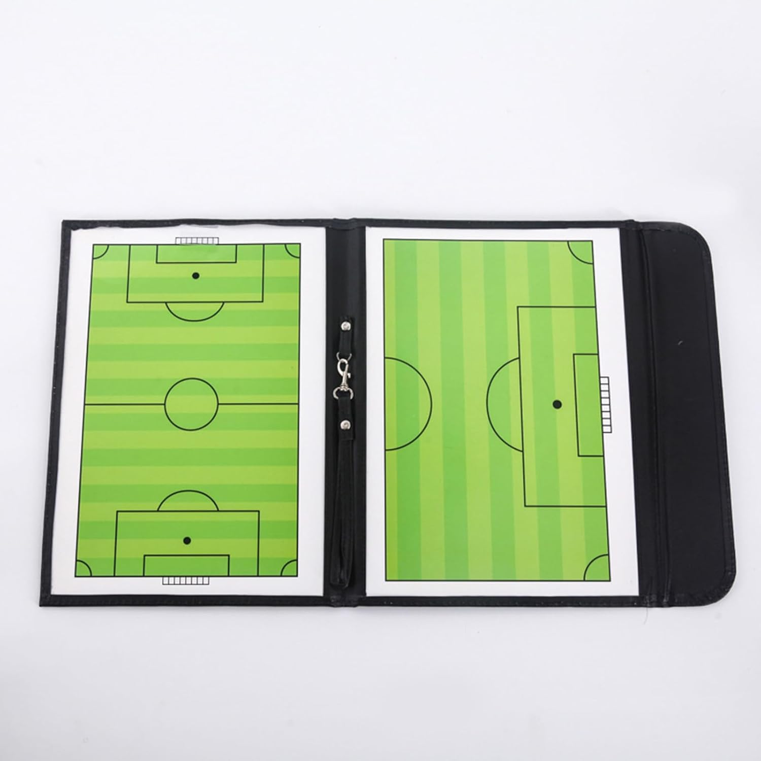 Keenso Soccer Coaching Magnetic Dry Erase Board, Foldable Double Sided Clipboard with Chess Pieces and Markers, Sport Coaching Board