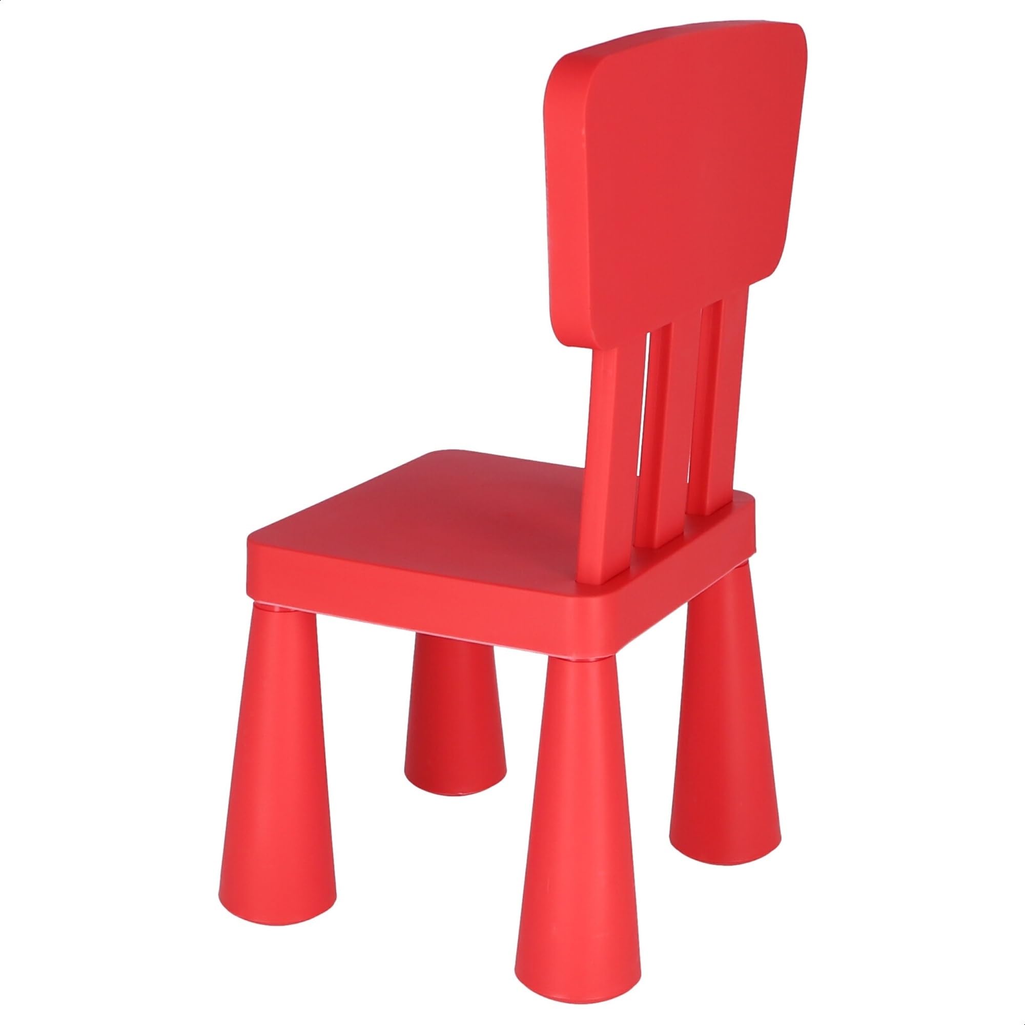 WELL HOME MOBILIARIO & DECORACIÓN Mesita Redonda, 2 Silla Infantil roja, Rojo