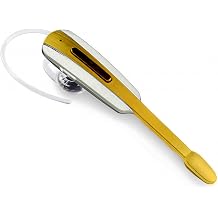 Headset Compatible with Samsung Galaxy S4 Zoom in Ear Wireless Bluetooth Noise Canceling Earpiece White/Gold
