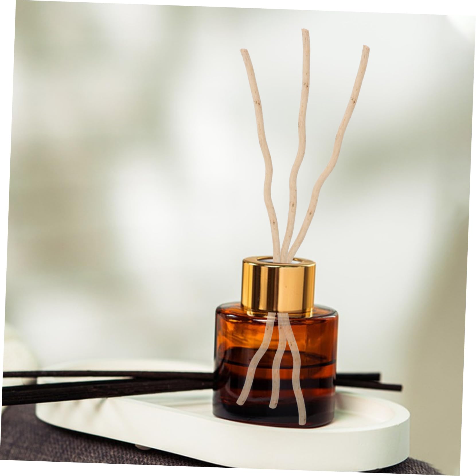 BESTYASH 4 Sätze Aromatherapie-Stick Duft Enthalten Öldiffusor Schüttgut Bad Diffusor-Sticks Austauschbare Diffusorstäbe Holzstäbe Aroma Liefert Hölzern Beige 50 Stück * 4