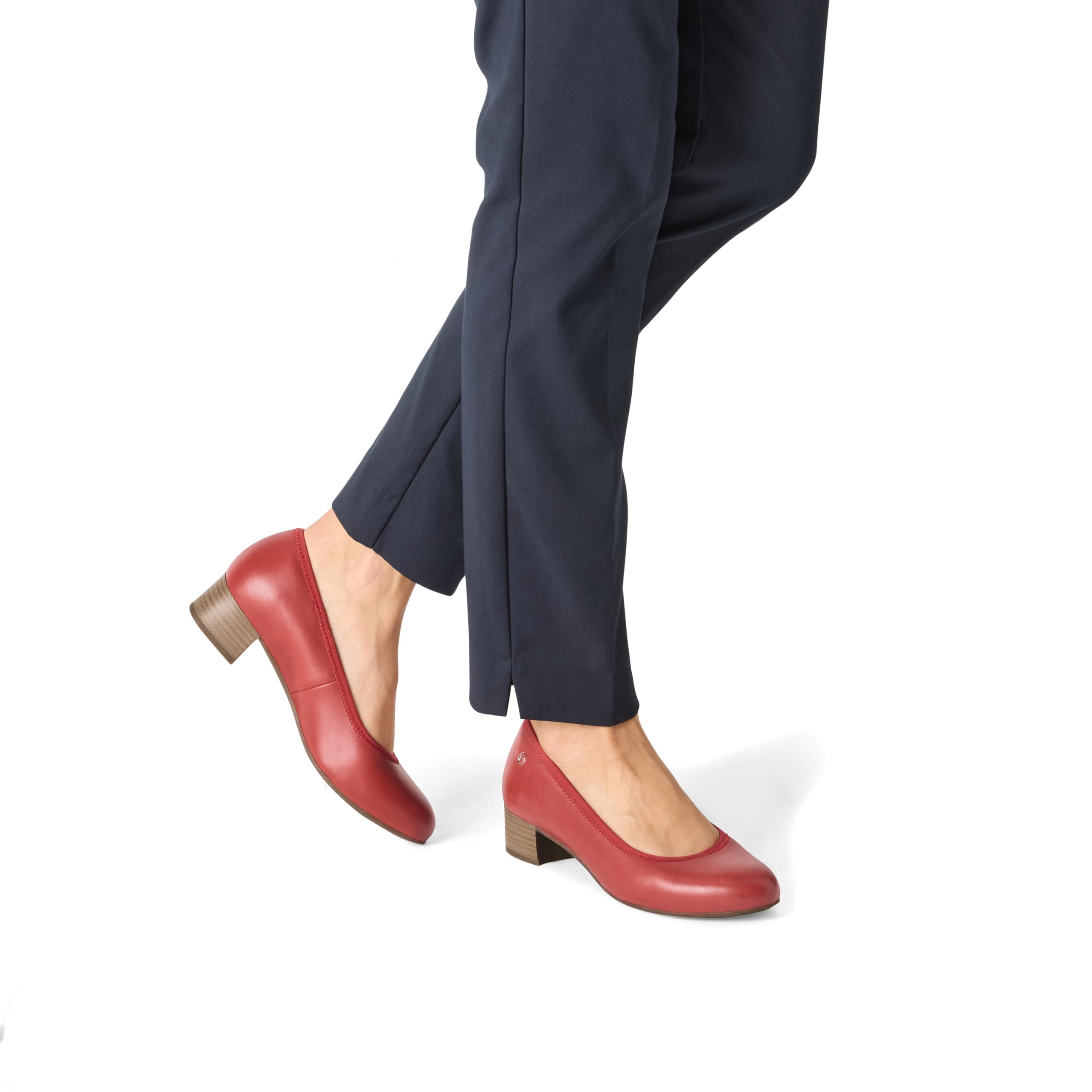 Tamaris Kobiety Tamaris Comfort Damen Pumps Aus Leder Kleiner AbsatzPompa