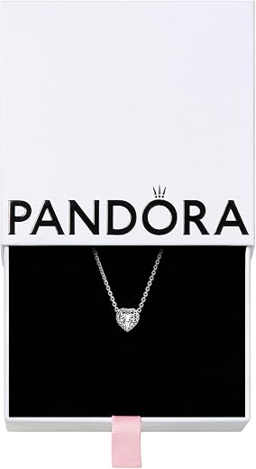 🚫 [CADUCADO] 🔥 Pandora Timeless Sterling Silver Elevated Heart Cubic Zirconia Pendant Necklace, 18″