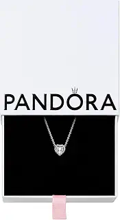 PANDORA Jewelry エレベート ハート キュービックジルコニア ネックレス スターリングシルバー 17.7インチ