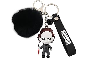 Ghostface Key Chains Women Men Halloween Keychains Horror Movie Small Bell for Party Favor