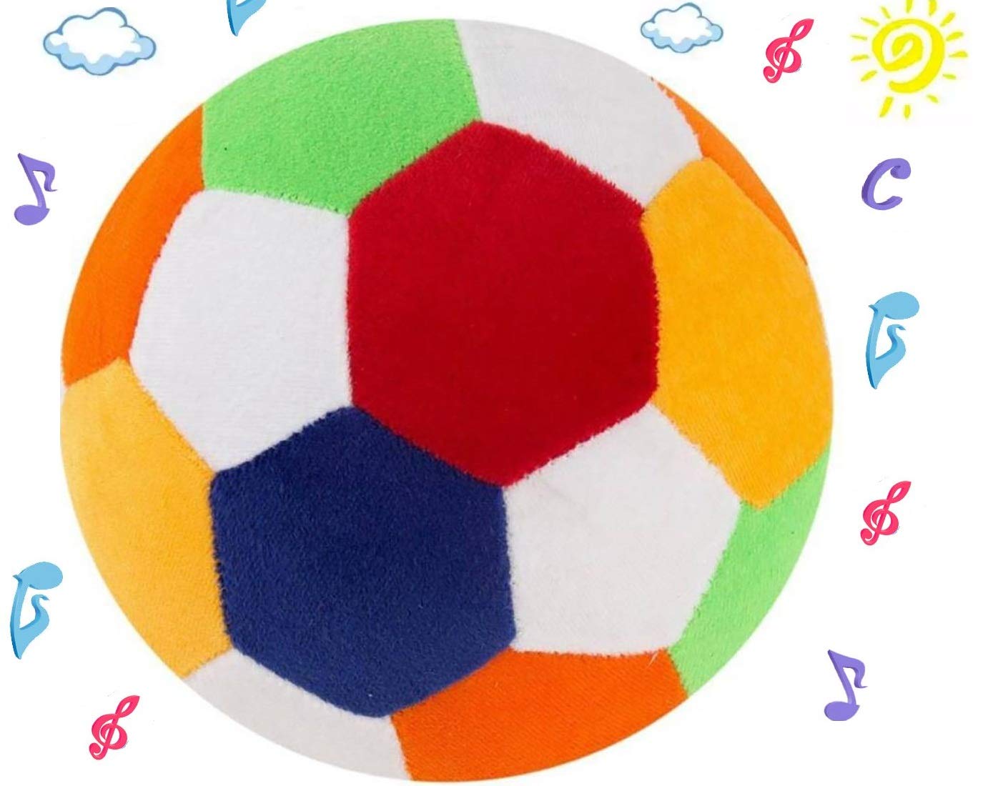 See full amazon price history chart for FunBlast Colorful Baby Rattle Ball - Soft Plush Stuffed Toy with Rattle Sound for Baby and Toddlers - Soft, Cuddly and Huggable, No Sharp Edges Diameter - 14 CM (Multicolor) FunBlast Colorful Baby Rattle Ball - Soft Plush Stuffed Toy with Rattle Sound for Baby and Toddlers - Soft, Cuddly and Huggable, No Sharp Edges Diameter - 14 CM (Multicolor) (B085HS8MRL) Amazon Price History, Amazon Price Tracker