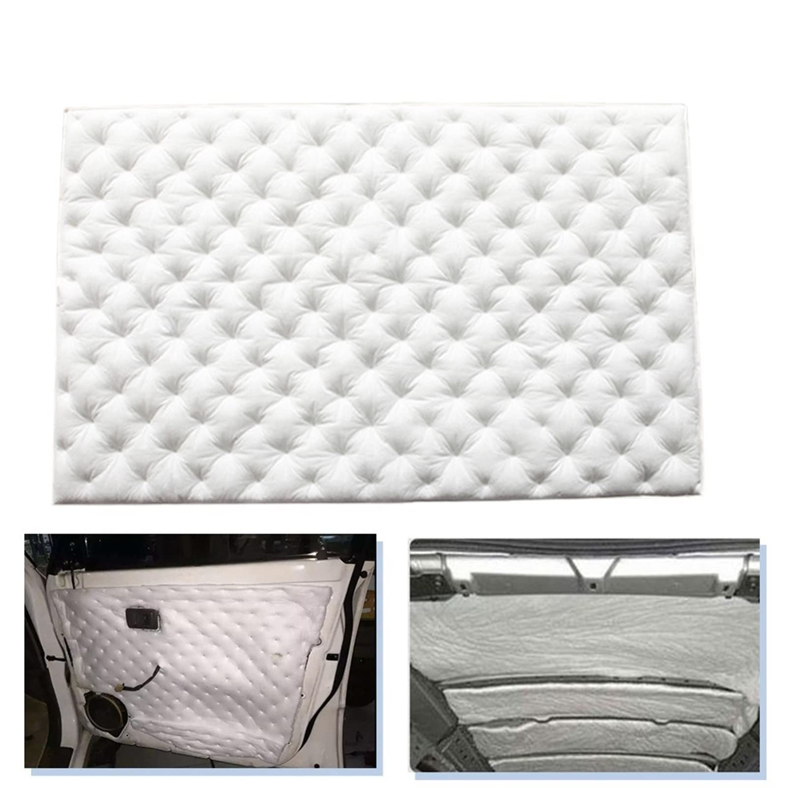 Gmeqfhpops 5Pcs Car Sound Deadening Mat 80Cm/31.5"* 50Cm/20 4.3Sq.ft Cotton Sound Deadener Insulation Mat Noise Heat Shield Insulation Automotive Deadening Foam