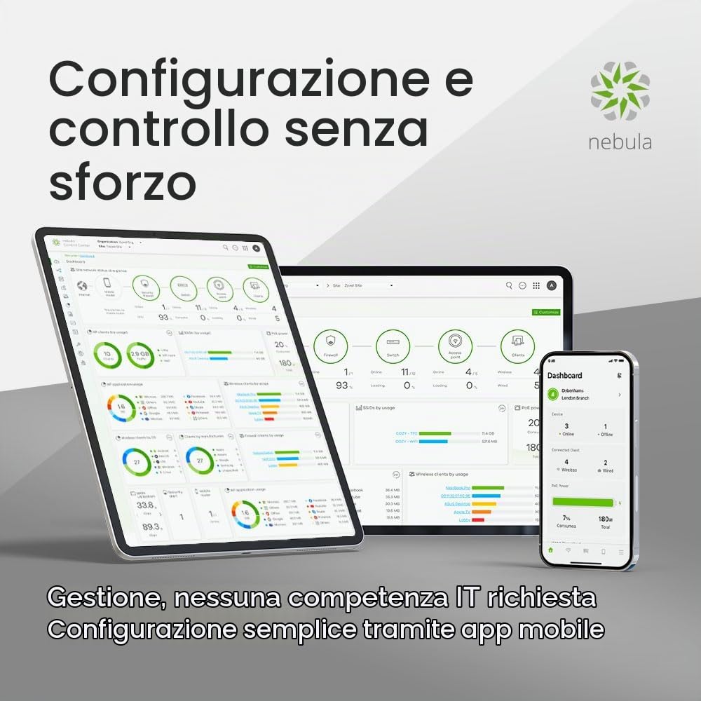 ZYXEL Switch Ethernet 12 Porte | Lite-L3 | 10G | Fiber | XS1935-12F | 2x Porte 10G RJ-45 + 10x 10G SFP+, Smart Managed, QoS, VLAN, Kit di Montaggio su Rack Incluso