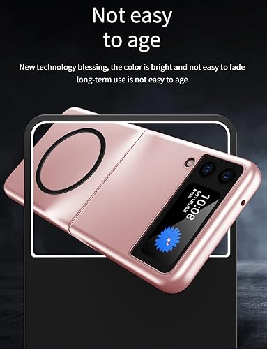 Miniatura 5 de MRRSIWEI Funda de teléfono para Samsung Galaxy Z Flip 4 compatible con Magsafe, ajuste delgado, de policarbonato duro, a prueba de golpes,