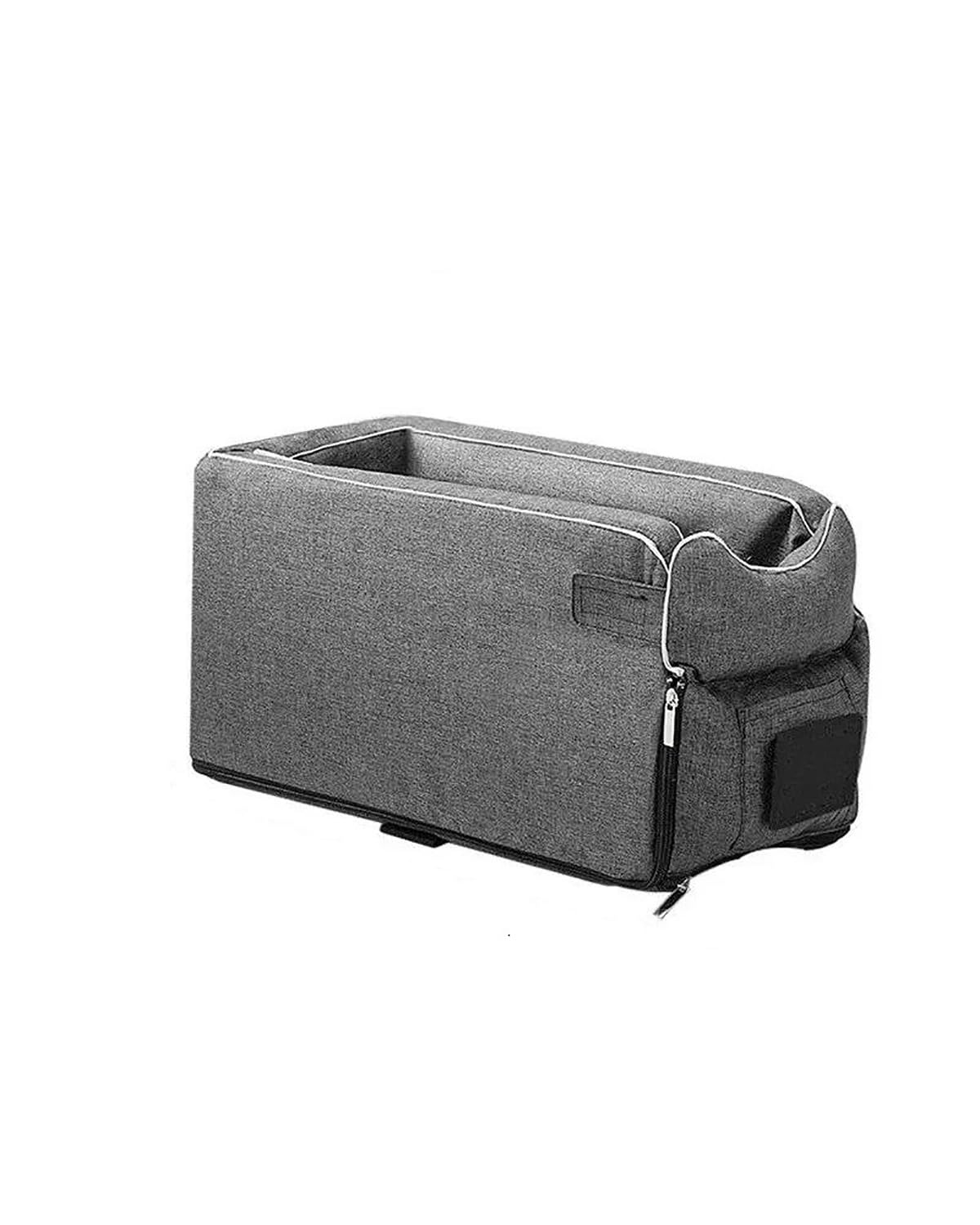 Asiento para Perros para Coche, Asiento de Coche for Perros, Cama Central for, portátil, for pequeños y Gatos, Bolsa Viaje, Accesorios(Gray)