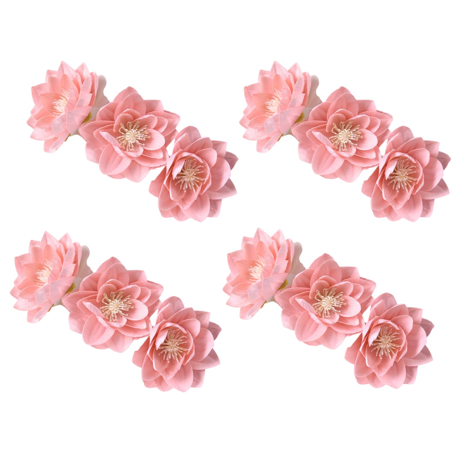 Nucelit Flower Curtain Tiebacks, Curtain Tie Holdbacks for Home Decoration, 4Pcs Set Drapes Holders