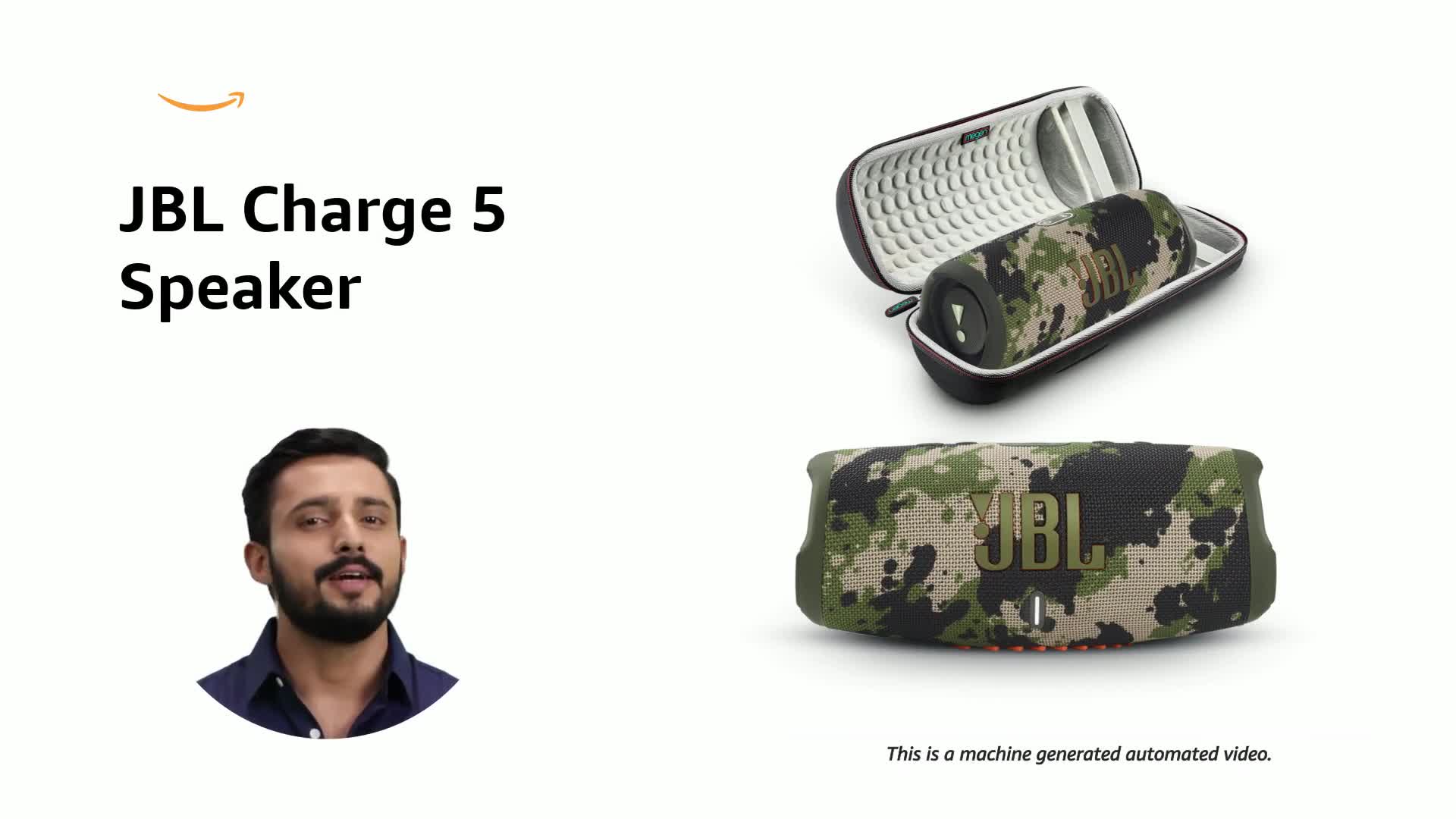 JBL CHARGE 5 カモフラージュ JBL Charge 5 - Portable Bluetooth Speaker with Megen Hardshell