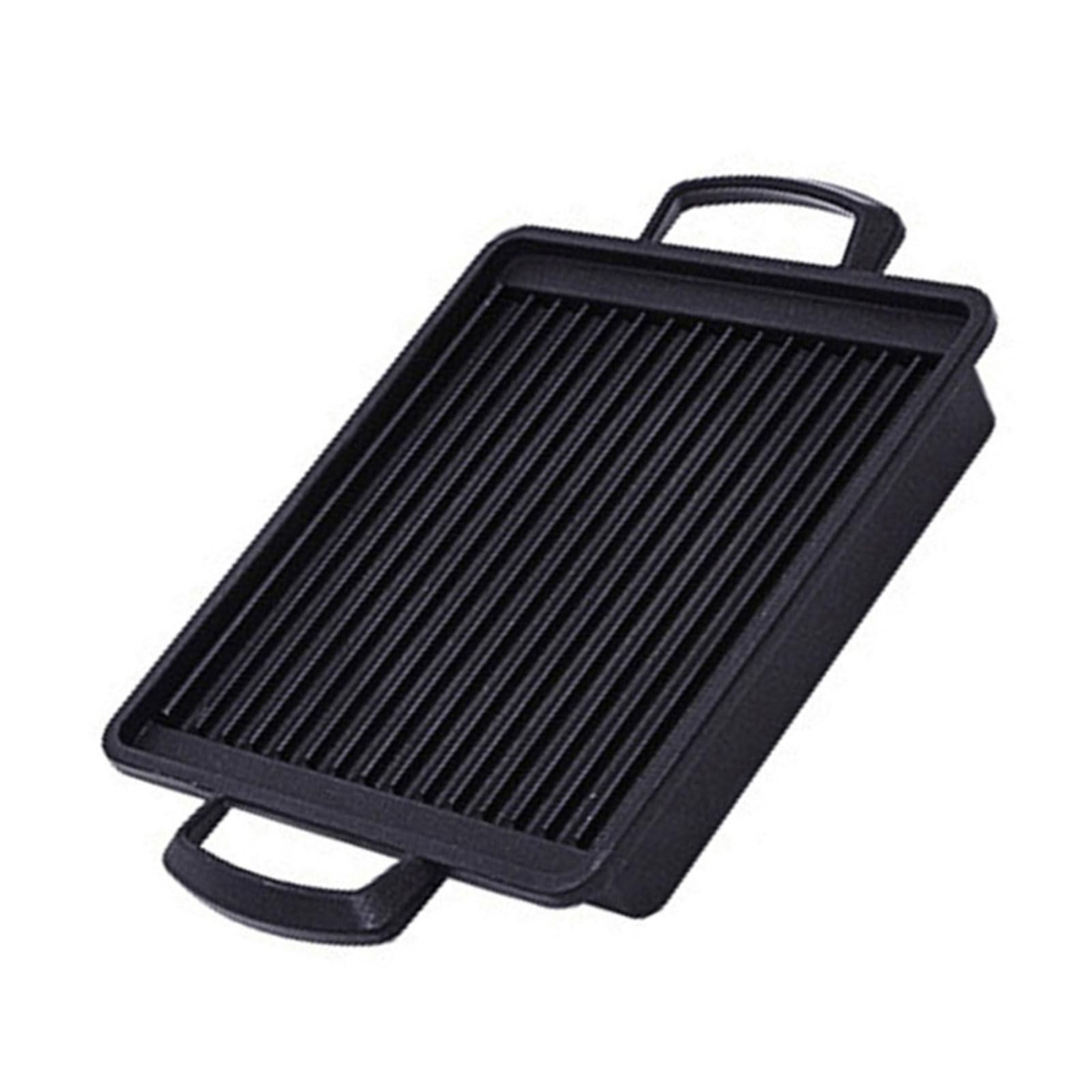Bistecchiera portatile antiaderente – teglia rettangolare per cottura interna ed esterna resistente alle alte temperature, perfetta per grigliare e arrostire