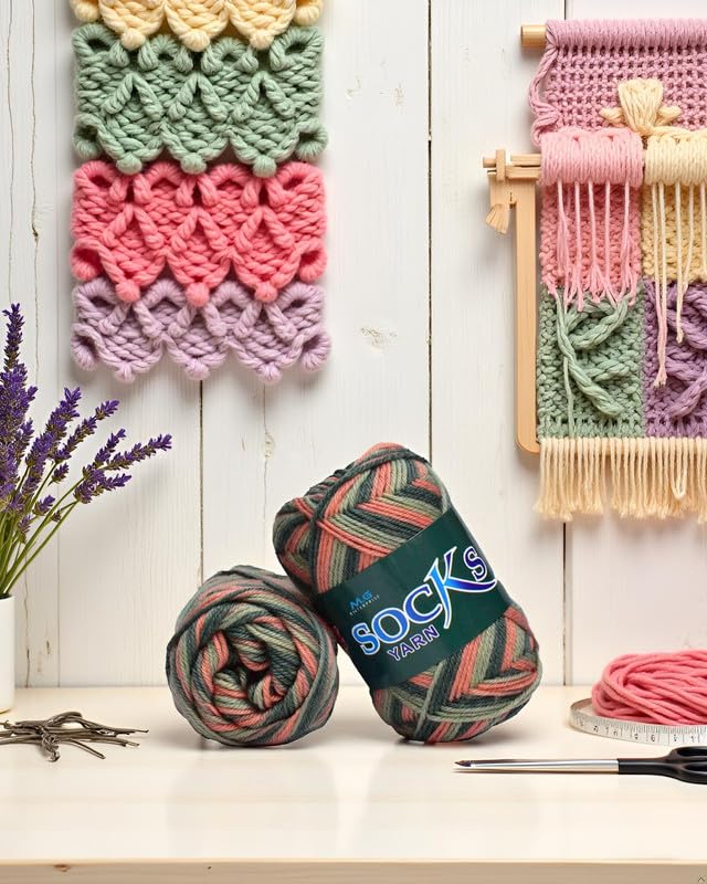 Image of M.G Enterprise Nylon AloeveraHand Knitting Yarn 200 Soft Wool for Crochet and DIY Craft