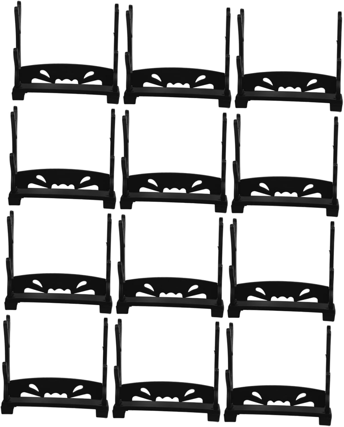 DECHOUS 12 Piece Plastic Holder Rack for Home Desktop Display