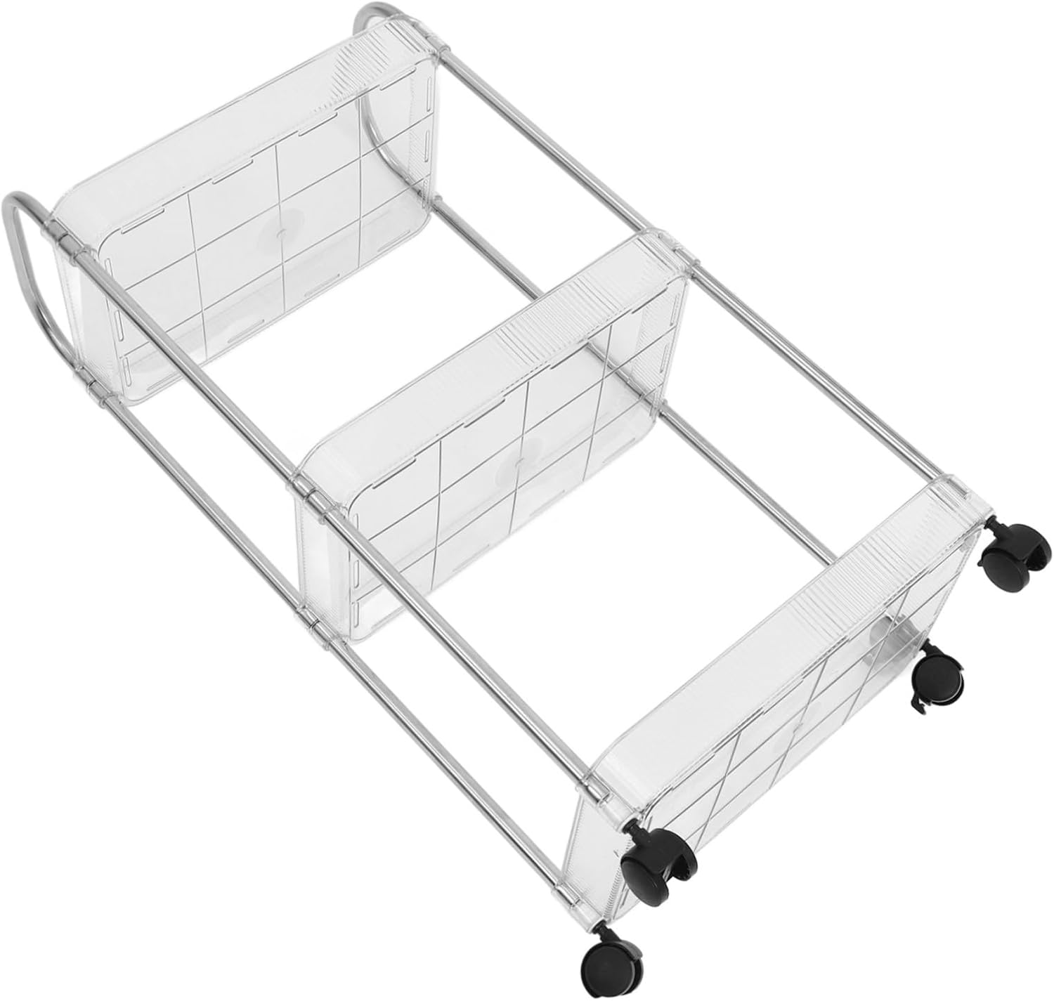 SAFIGLE Multi-Tier Rolling Salon Cart Durable Pet Storage Trolley for Salon Supplies Hair Products Accessories Compact Design for Spaces for Beauty Parlors and Bathrooms