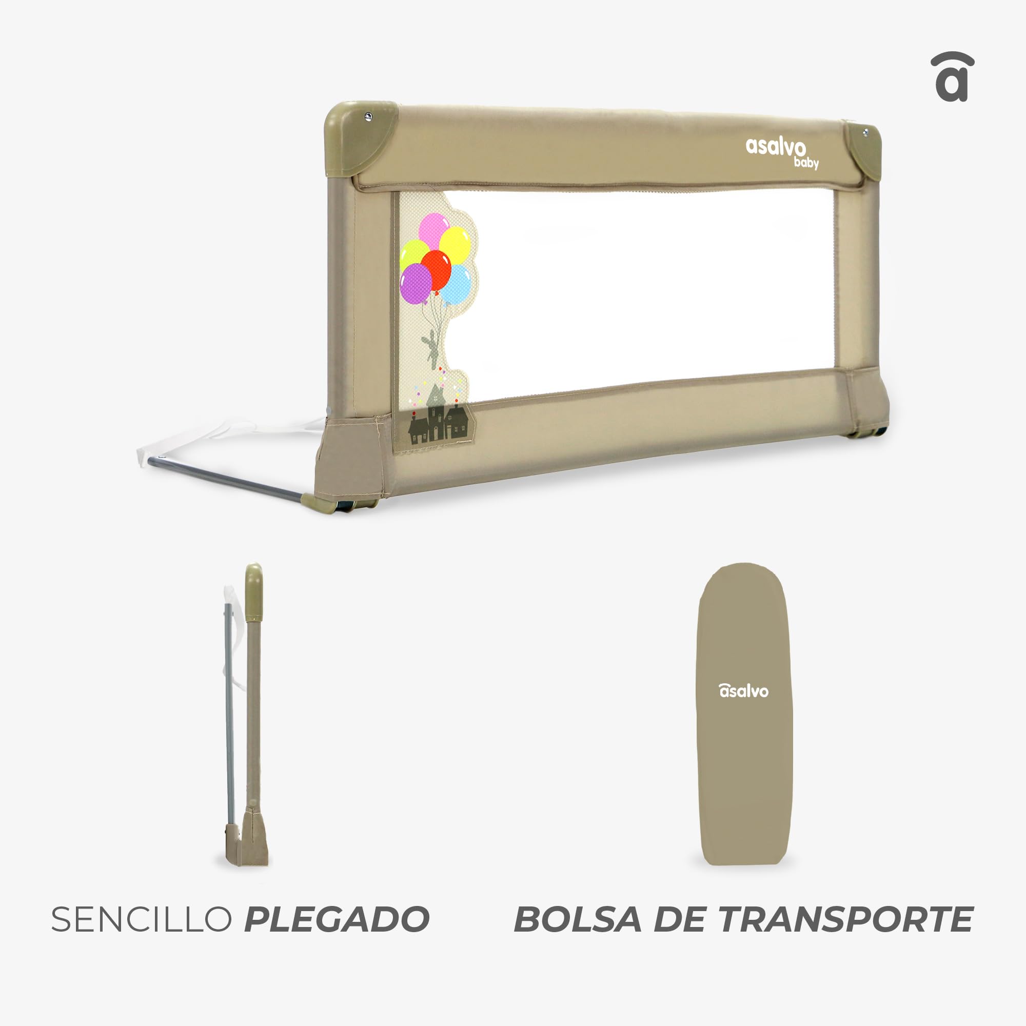 Asalvo 151508 Sponda del Letto, Bianco, 90 X 43.5 cm