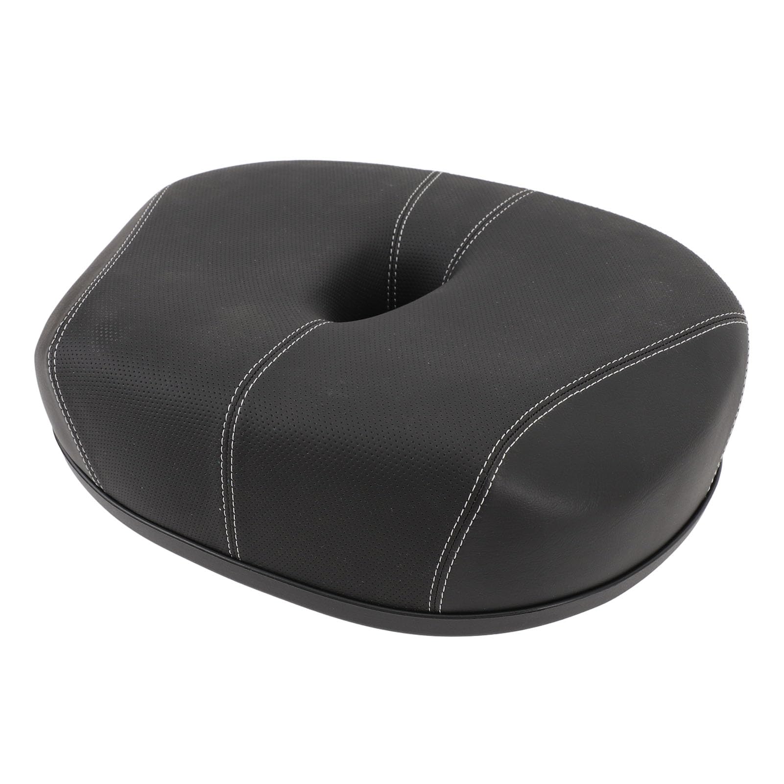BuyWeek Sillín de bicicleta sin conexión, asiento de bicicleta PU cuero grueso hueco transpirable asiento de bicicleta para bicicleta plegable de bicicleta de montaña mtb (sillín de bicicleta de cuero
