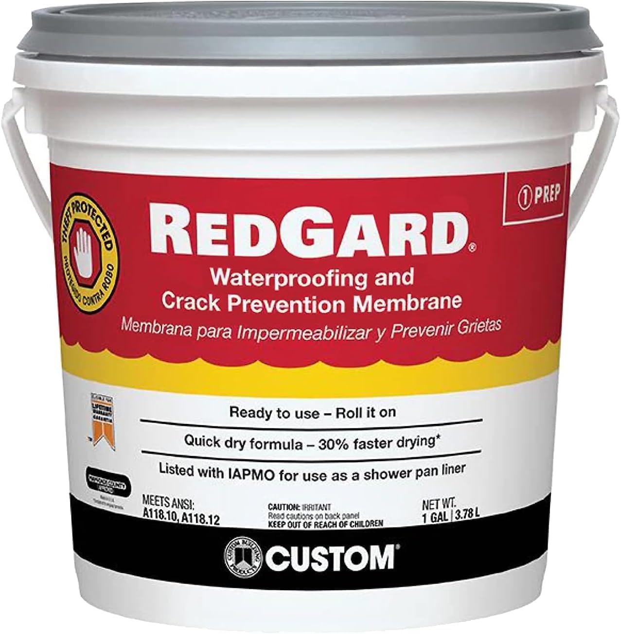 Custom Building Products RedGard Ready to Use Pink Waterproofing and Crack Prevention 1 gal. | Ready to Use product thumbnail 2