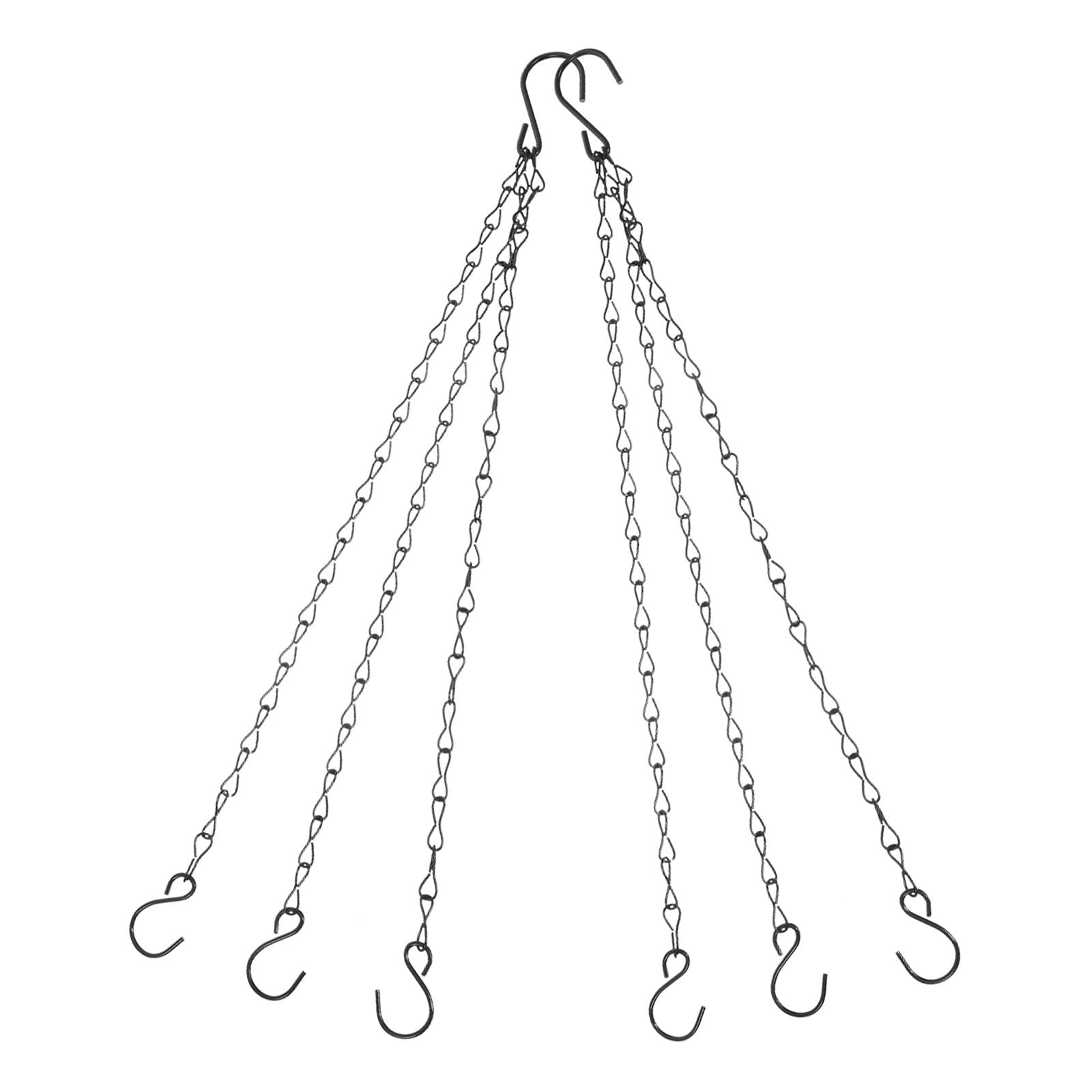 WUYXTO 4Pcs Hanging Basket Chain Hooks Flower Baskets Planters Lanterns Iron For plant
