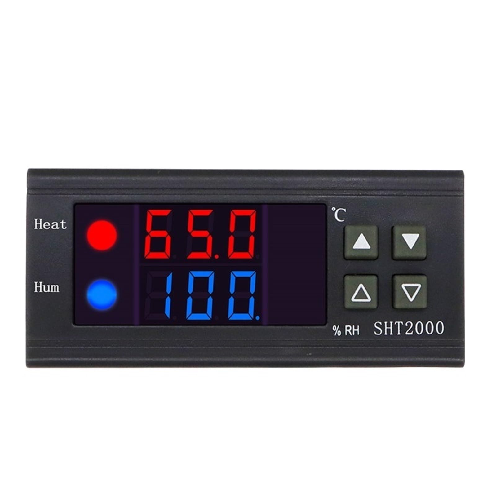 Controlador de temperatura y humedad SHT2000, 12 V CC, 24 V CA, 220 V, termostato, higrómetro, termómetro e incubadora for refrigerador doméstico.(DC 12V)