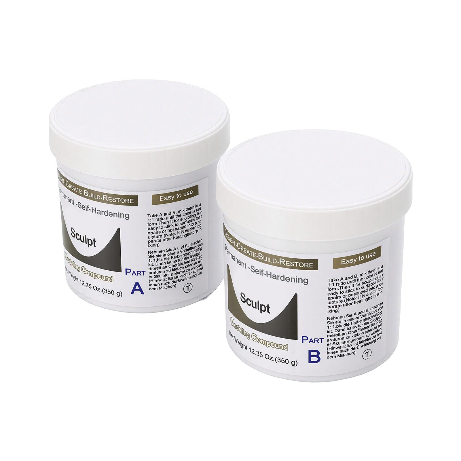 Yinhing Argilla Epossidica Modellare, Pasta Autoindurente 700 G, per Scultura, Riparazione e Modellismo