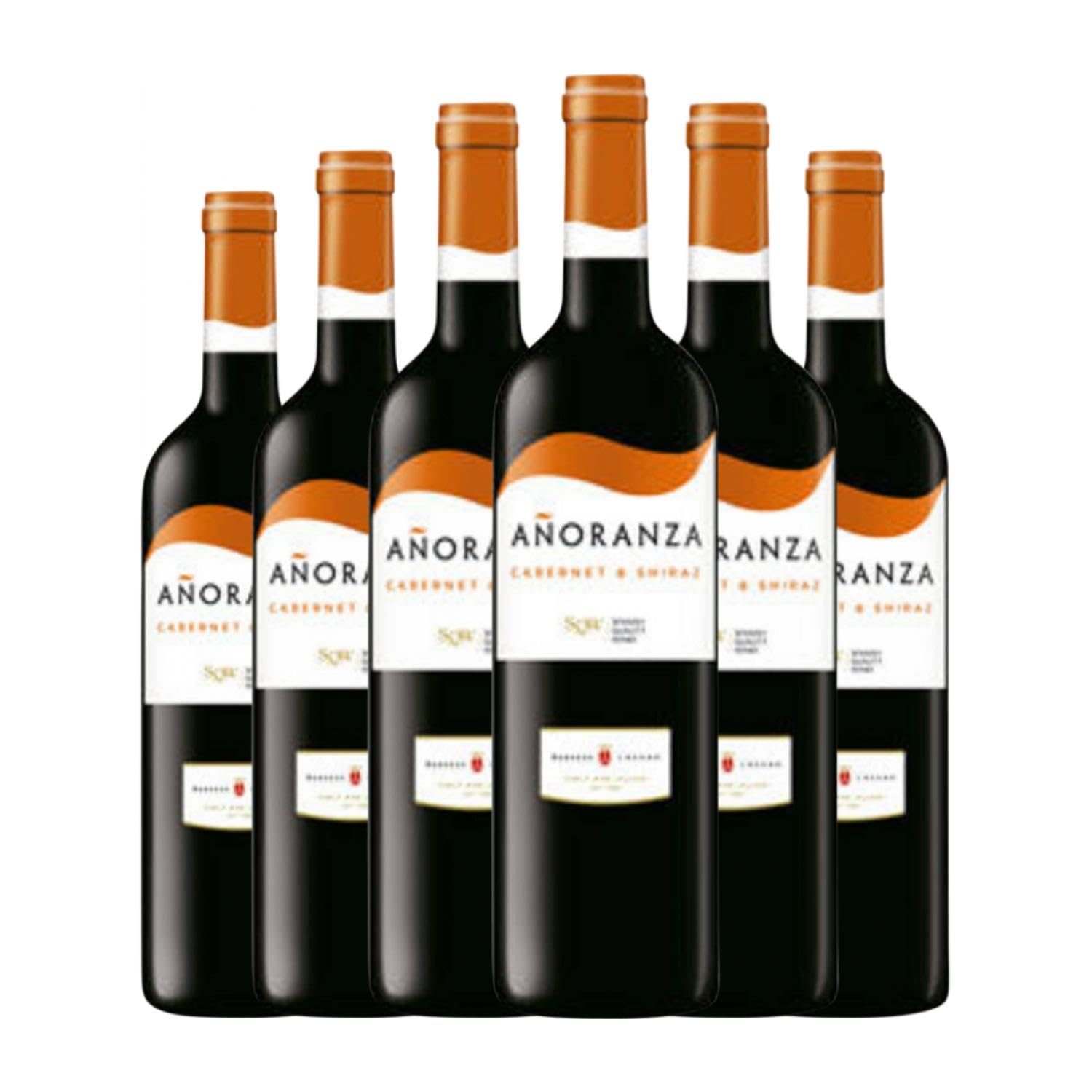 Lozano Añoranza Cabernet Sauvignon & Shiraz La Mancha 75 cl Vino tinto (Caja de 6 Botellas de 75 cl)