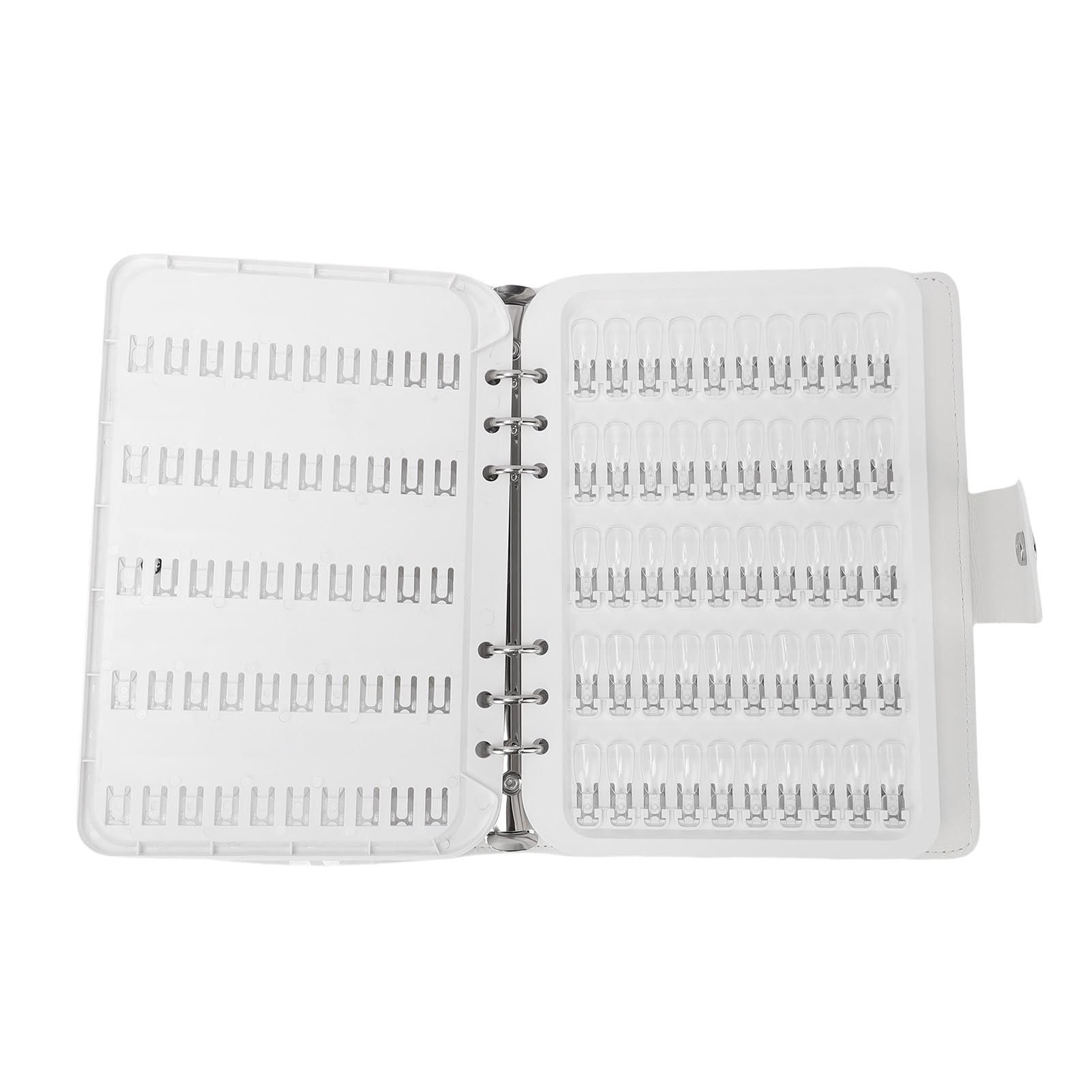 Présentoir de Livre d'Ongles de 150 Couleurs, Livre d'Échantillons de Couleurs de Vernis à Ongles avec 150 Faux Ongles Transparents et Couverture en Cuir PU pour la Conception