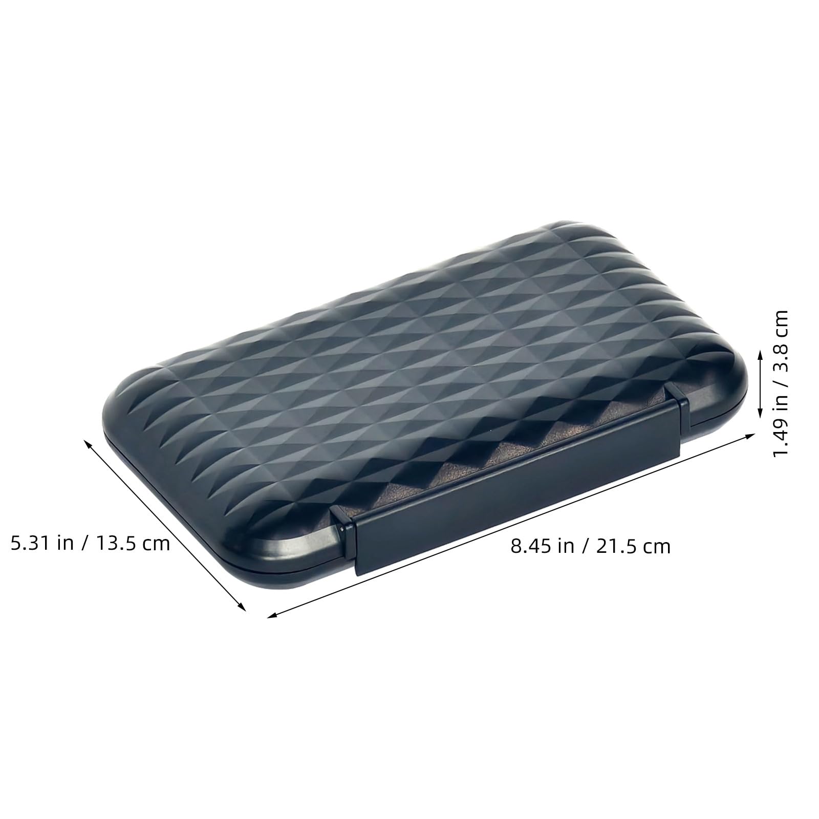 Toddmomy Humidor da viaggio per sigari - Custodia portatile a prova di umidità con rivestimento interno in cedro per conservare fino a 5 sigari - Dimensioni 8x5 ideale per viaggi di lavoro,