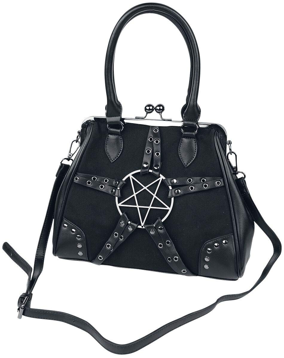 Alternative Pentagram Women's Handbag Black, Black, Taille unique