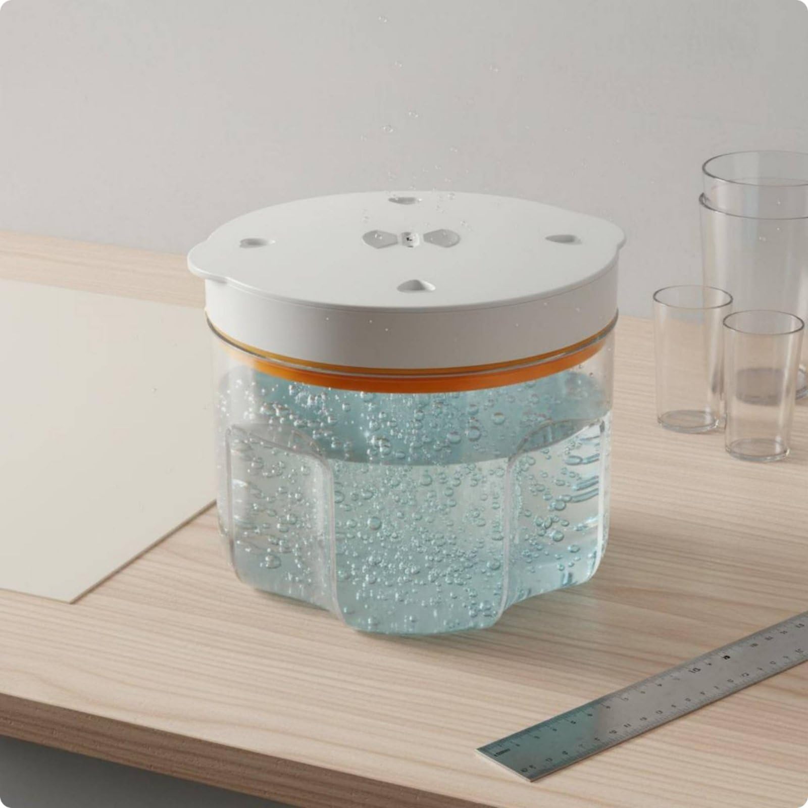 Chambre de Dégazage 95 kPa Transparent Équipement d’Atelier | Dégazeur Résine Vide 2L, Chambre À Vide PC Transparent, avec Joint Vert, pour Époxy, Silicone Ou Artisanat, Vert