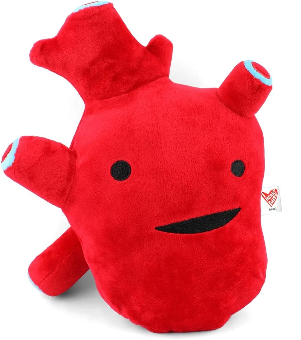 I Heart Guts Heart Plush - I Got The Beat! - 10" Cute Cardiology Toy