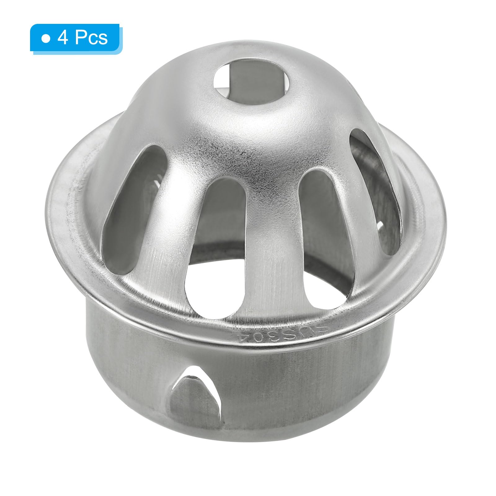 PATIKIL Dome Gutter Guard Filter, 4 Pack 304 Stainless Steel Downspout Strainer, Anti-Blocking Outdoor Gutter Cleaning Tool for Stops Leaves Debris, Fits 1.8-2 Inch - Image 3
