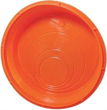 Schedule 40 Pipe Seal Drain Plug for 4" PVC Pipe Accessory, Plastic Orange