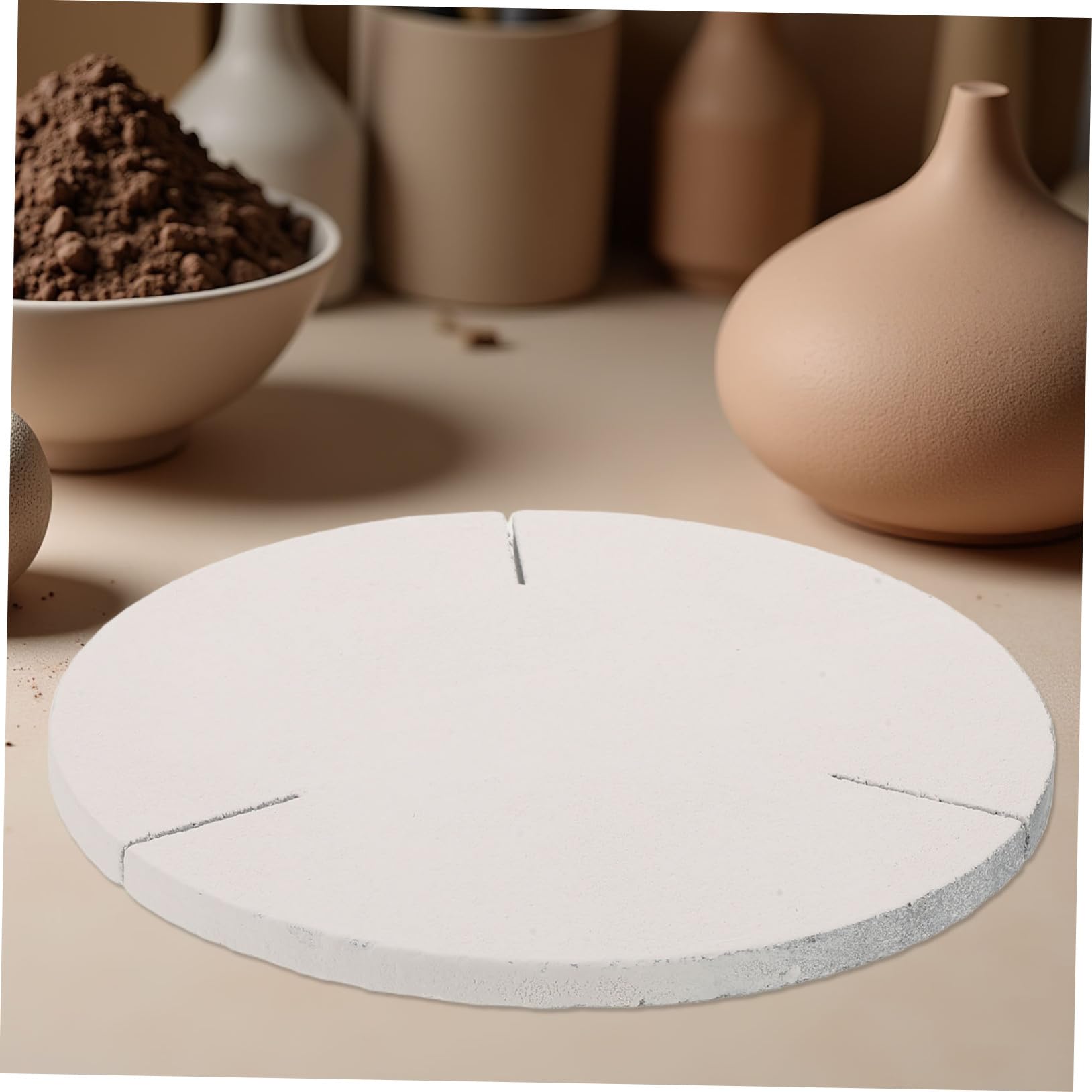 NUOBESTY Krzemowy płyt z pieca ceramicznego artykuły do ​​wyrobu biżuterii artykuły ceramiczne Materiały do ​​rękodzieła jubilerskiego Oporne na krzemowa węgliek White