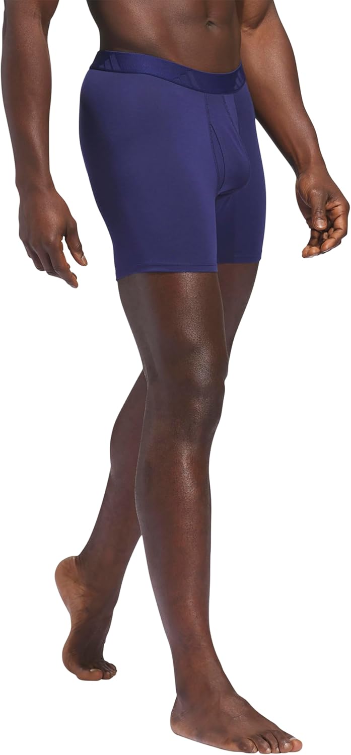 adidas mens Boxer Brief Underwear (3-pack) Luxe Comfort Ultra Soft Rayon Blend - Image 5