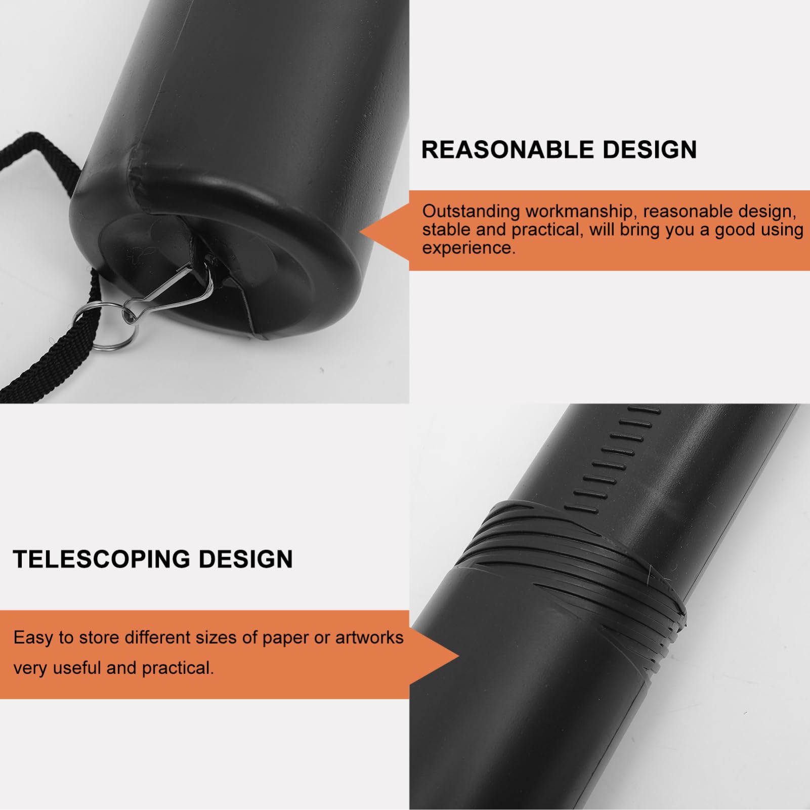 BAC DE RANGEMENT Avec Couvercle Tube Postal D'affichage Coulissant À