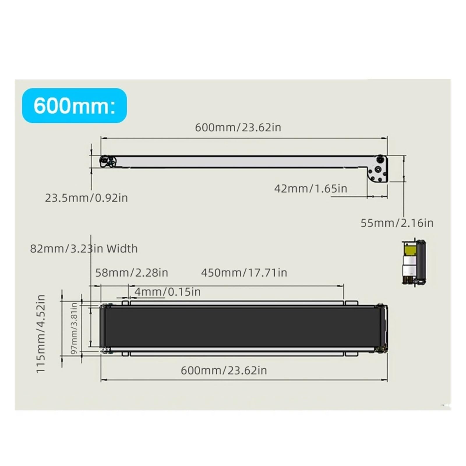 24V Automatico PU Trasportatore Macchina 600mm Cargo Lane Distributore HeavyDuty Canale di Caricamento Efficiente Sistema di Trasporto per Magazzino e Logistica