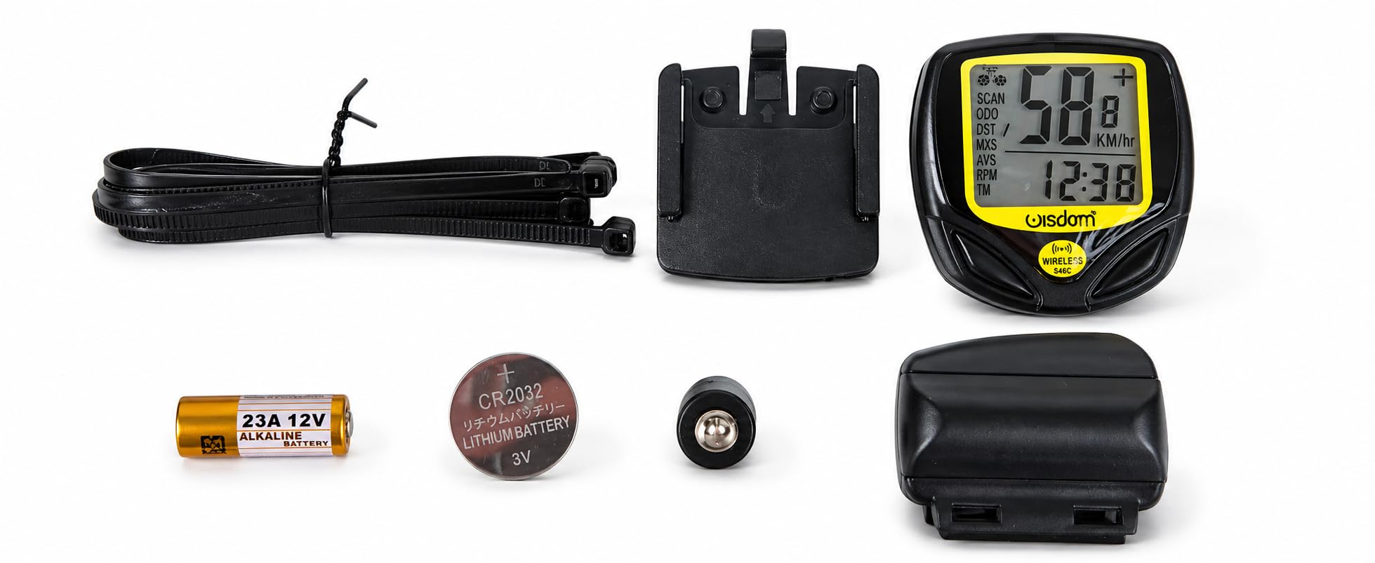 Ciclocomputer Wireless Bici con Display LCD, Tachimetro Digitale Impermeabile IPX4 per MTB Strada