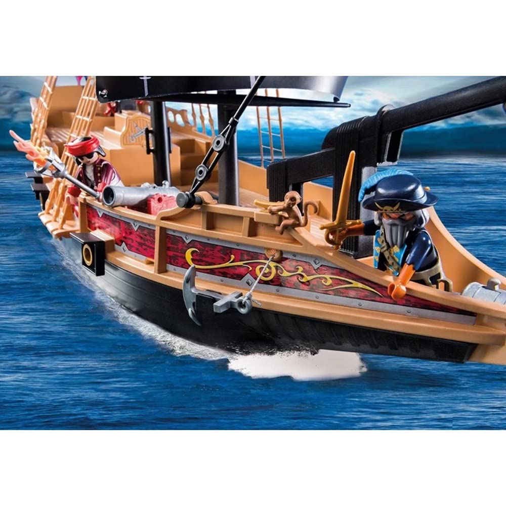 Drapeau De Bateau Pirate Playmobil - Réf. 6678, Occasion, Pour Galion Ou île Aux Pirates