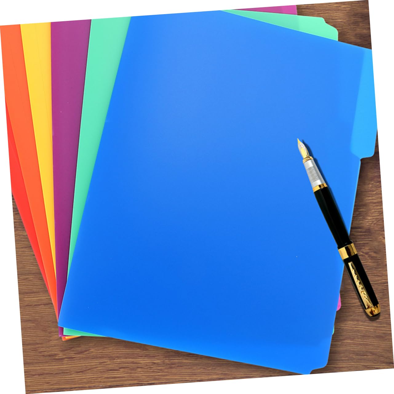 Cartellina Portadocumenti Manila A4, 18 Pezzi, Plastica Resistente, Ampia Capacità, per Organizzare Documenti a Scuola nei Progetti Scolastici