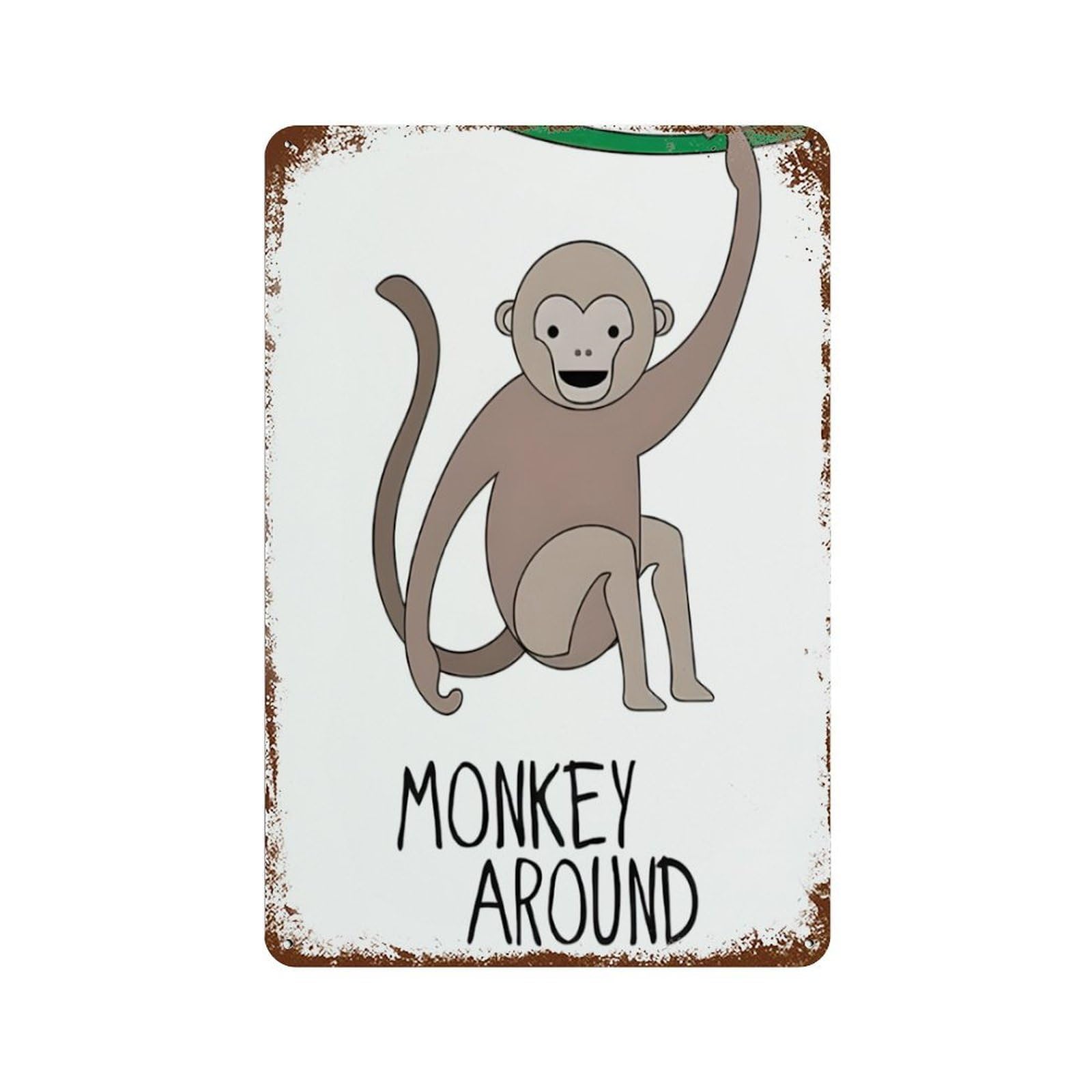 xiaoxiaoshen Monkey Forest Animals Wall Decor Art Metal Tin Poster Modern Home Decor Art Home Bar Shop Decorations Vintage Sign 30x20cm