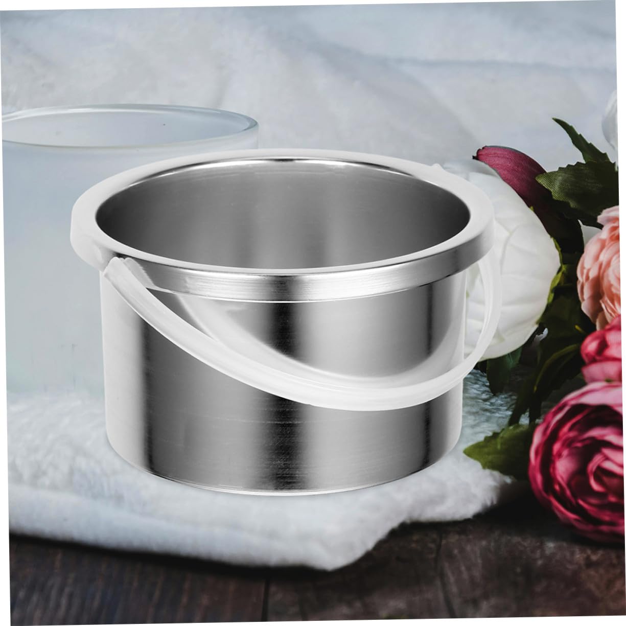 Mobestech Recipiente de Cera de Repuesto de 500Ml en Aleación de Aluminio Calentamiento Uniforme y Diseño Portátil para Uso Profesional y Doméstico, Pack de 2 Piezas